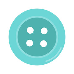 Needlework button sewing tailoring tool. Vector illustration