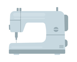 Sewing machine. Needlework tailoring tool. Vector illustration