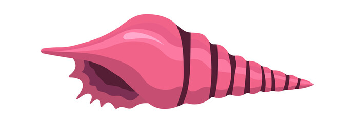 Clam shell icon. Vector illustration