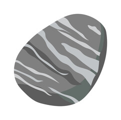Sea pebble icon. Vector illustration