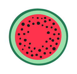 Watermelon Exotic Fruit. Vector illustration