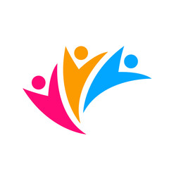 people logo icon simple vector illustration
