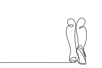 a person legs are walking in casual shoes