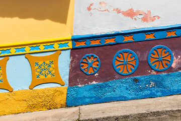 Guatape, Antioquia - Colombia - May 25, 2022. It is one of the most colorful towns in Colombia, it...