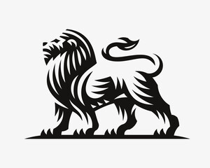 Lion modern logo, emblem design editable for your business. Leo vector illustration.