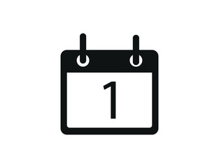 Calendar icon, vector eps10 illustration. Calendar Date. 1. Modern icons for mobile interface.