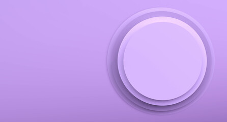Violet shades palette of magenta pastel colors. Violet shades with place for text. 3D render illustration.