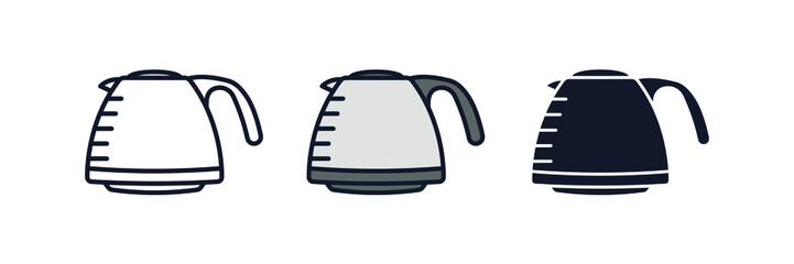 coffee pot icon symbol template for graphic and web design collection logo vector illustration