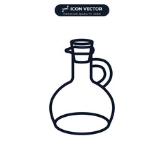 olive oil icon symbol template for graphic and web design collection logo vector illustration