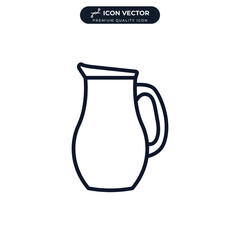 pitcher icon symbol template for graphic and web design collection logo vector illustration