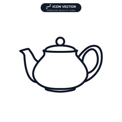 teapot icon symbol template for graphic and web design collection logo vector illustration