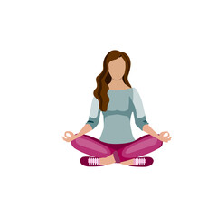 illustration of yoga pose