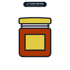 jam jar icon symbol template for graphic and web design collection logo vector illustration