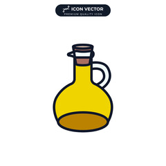 olive oil icon symbol template for graphic and web design collection logo vector illustration