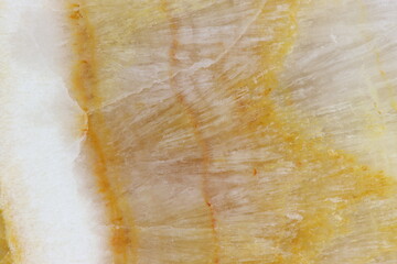 The texture of natural polished smooth natural marble stone Onyx. For abstract home decoration, close-up.