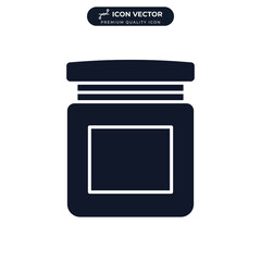 jam jar icon symbol template for graphic and web design collection logo vector illustration