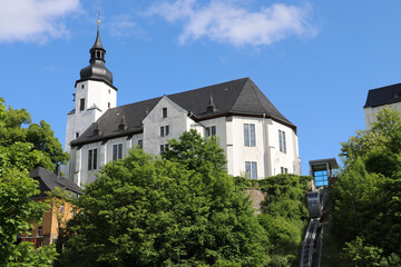 Fototapeta na wymiar Sankt Georgenkirche in Schwarzenberg, Erzgebirge