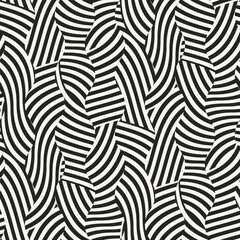 Monochrome Optical Illusion Striped Pattern