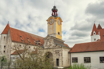 Fototapeta premium beautiful view of the old city of germany, ingolstadt