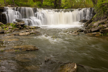Fototapeta premium Minneopa Upper Falls During Spring