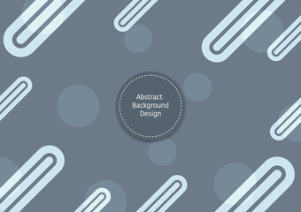 Abstract background design, circle and light rounded lines along the border, grey metal color tone