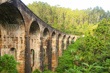 Obraz premium railroad bridge sri lanka ella