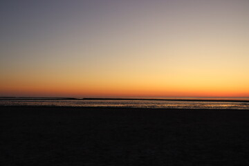 Obraz premium Beautiful sunset at the north sea