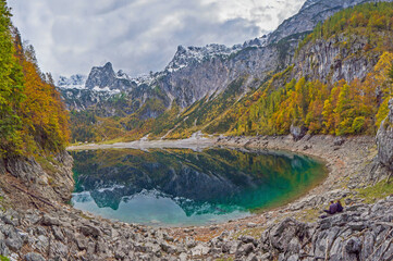 Fototapeta na wymiar Austria Dachstein and Gosau lake 