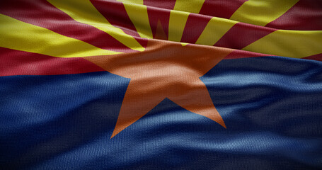 Naklejka premium Arizona state flag background illustration, USA symbol backdrop