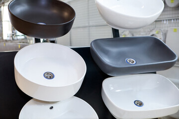 Sinks sold in  plumbing store