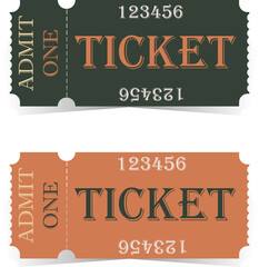 set of ticket