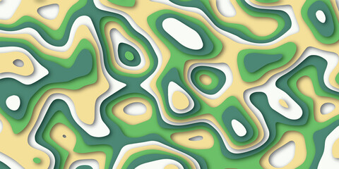 Trending modern abstract paper cut out background texture design. For web, wall paper, brochure and other pattern designs.>>Trendy abstract liquid background template with papercut out effect style.><