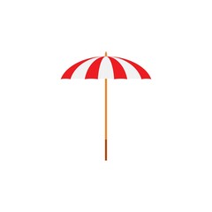 Beach umbrella. Rest. Vector illustration