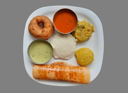 Seven dish in south Indian Thali at  Bangalore  India.