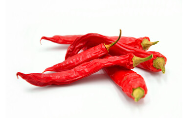red hot chili peppers on white