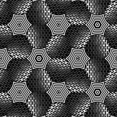 black and white monochrome geometric patterns and design in shades of grey