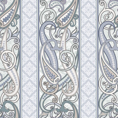 Paisley background with Eastern ornaments.