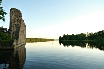 Koknese's castle ruins near the Daugava