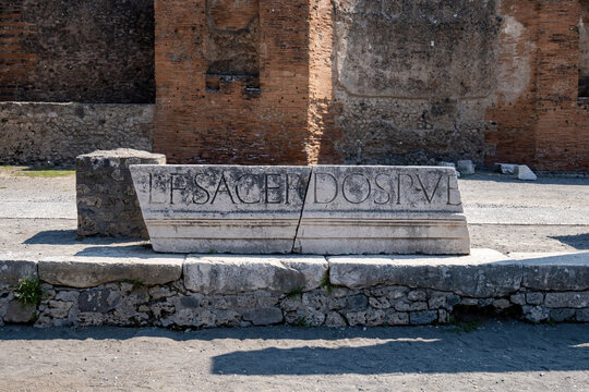 Ancient ruins of Pompei city (Scavi di Pompei), Naples, Italy