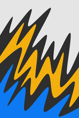 Abstract background with gradient wavy line pattern and with some copy space area