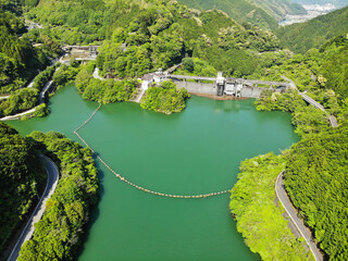 高知県越知町　桐見ダムの風景
