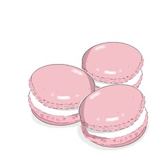 いちごマカロン