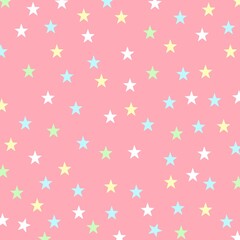 Colorful star seamless pattern