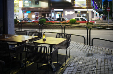 cafe tables and chairs