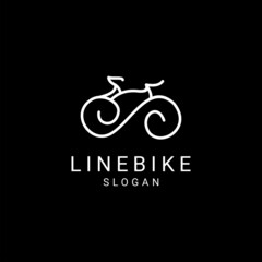 Bike logo design icon template