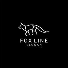 Fox logo design icon template