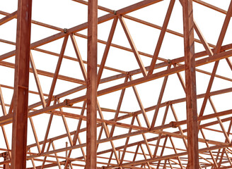 Steel Frames of A Building Under Construction