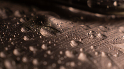 Water drops on heavy metal surface texture	