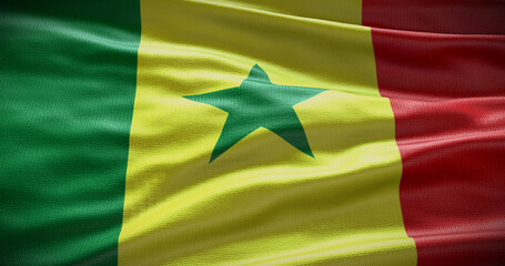 Obraz premium Senegal national flag background illustration. Symbol of country