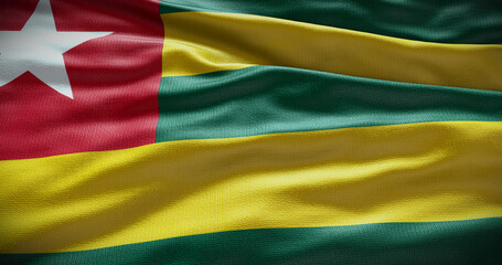 Obraz premium Togo national flag background illustration. Symbol of country